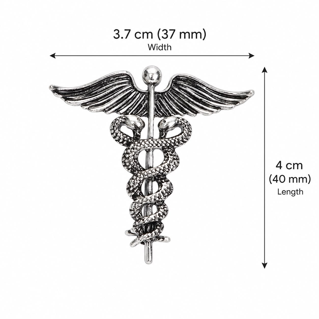 Caduceus Brooch
