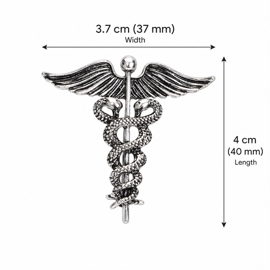 Caduceus Brooch