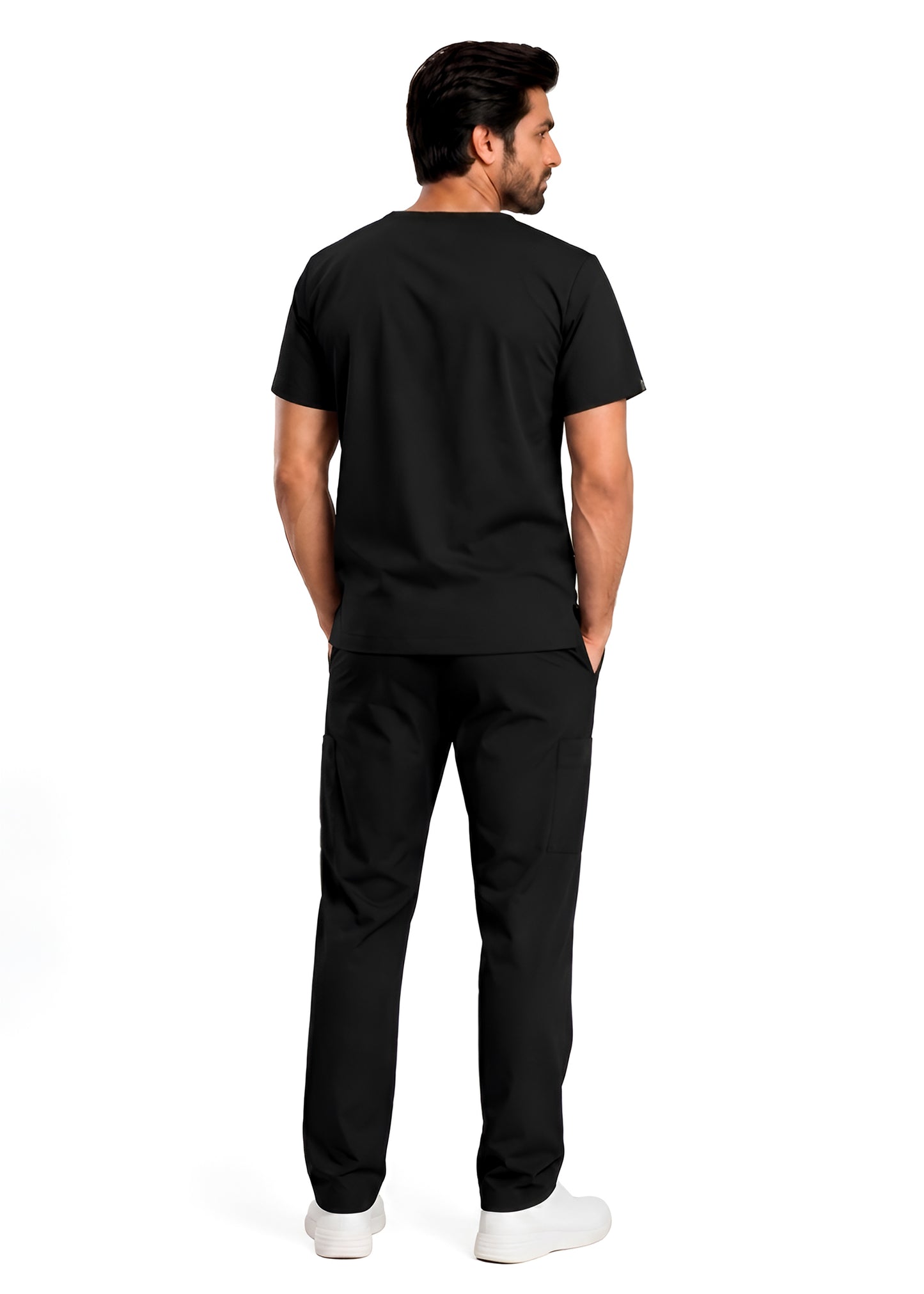 Comfort Flex Black Scrub Set