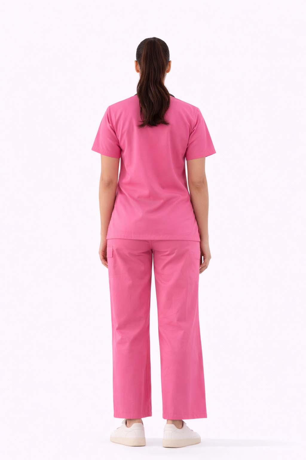 Mauve Pink 5-Pocket Women’s Scrub Set