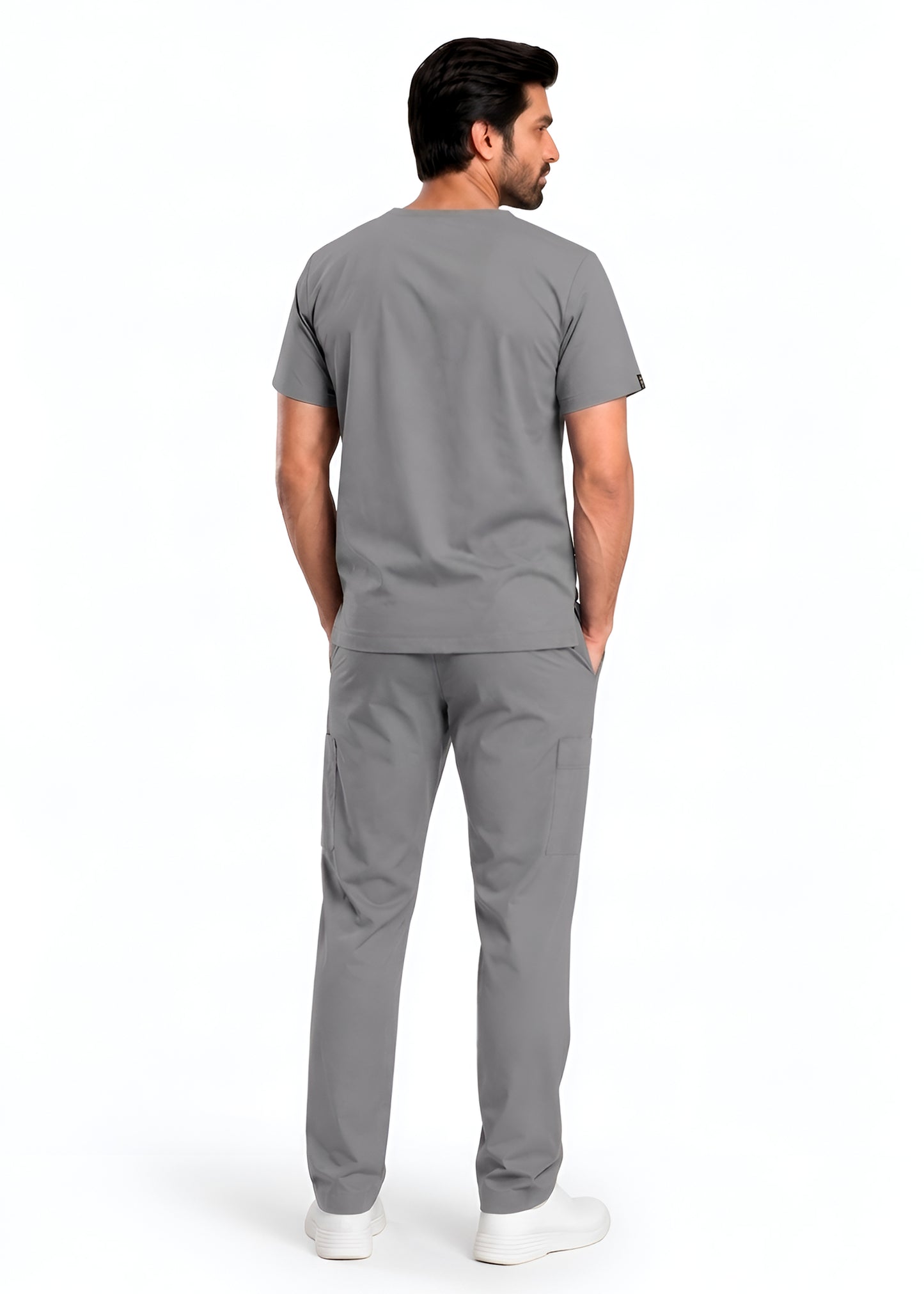 Comfort Flex 5 Pocket Grey Scrub Set