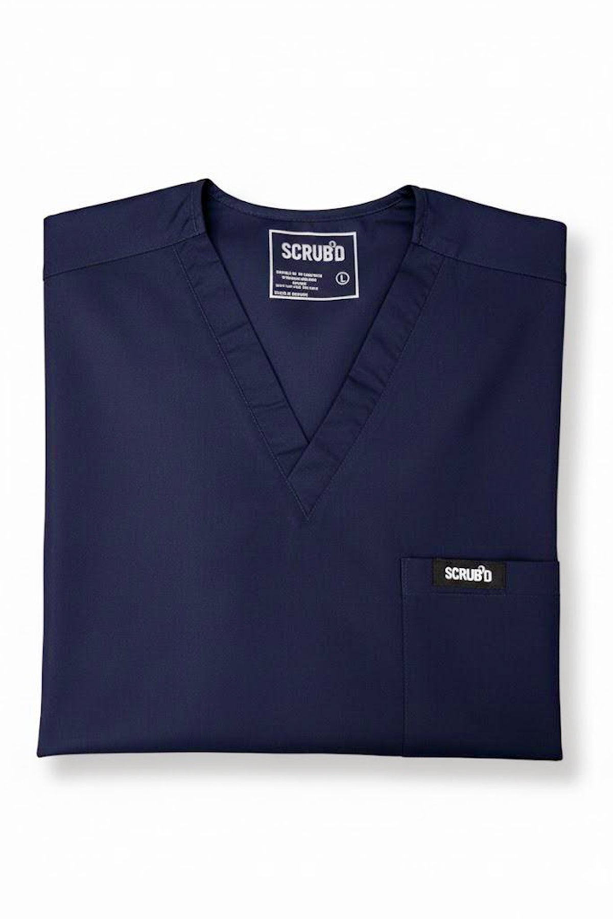 Navy Blue 5-Pocket Medical Scrub Set