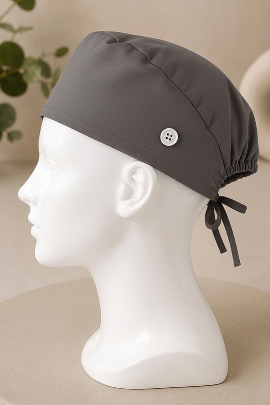 Grey Unisex Surgical Cap