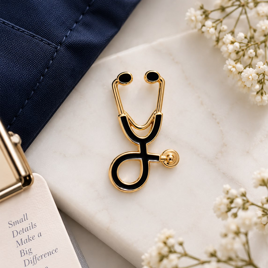 Stethoscope Brooch