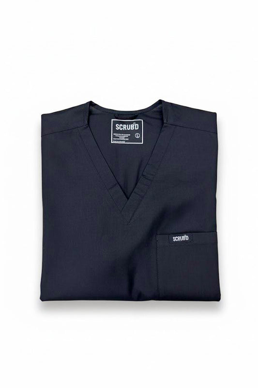 Classic Black 5-Pocket Scrub
