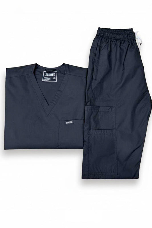 Classic Black 5-Pocket Scrub