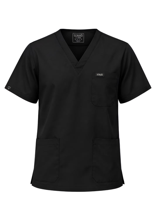 Comfort Flex Black Scrub Set