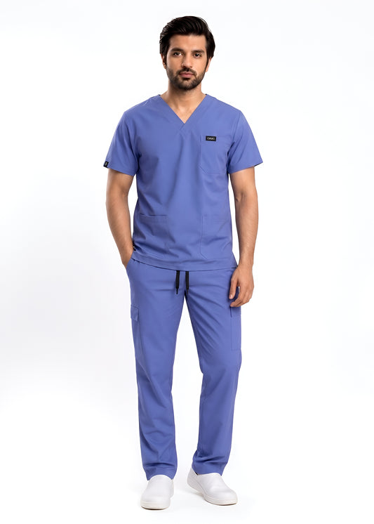Comfort Flex Ceil Blue Medical Scrub Set