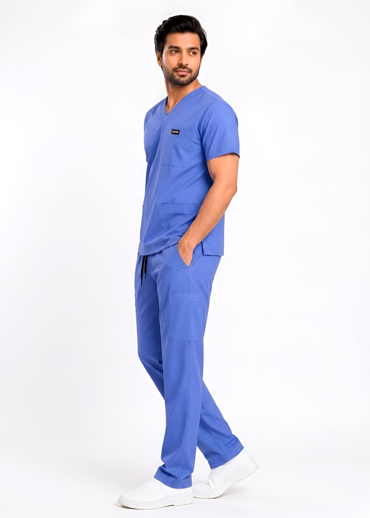 Comfort Flex Ceil Blue Medical Scrub Set