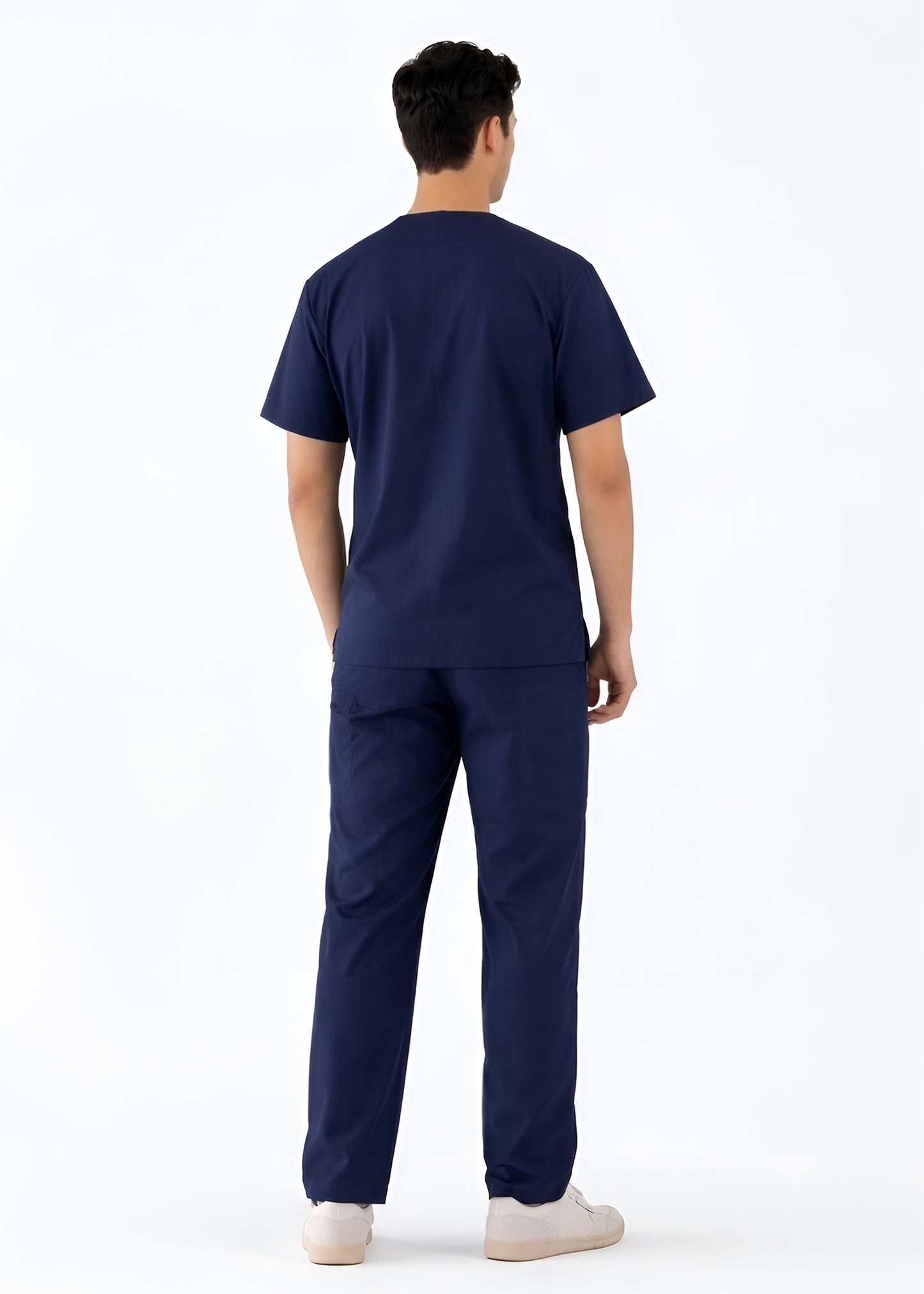Navy Blue 5-Pocket Medical Scrub Set