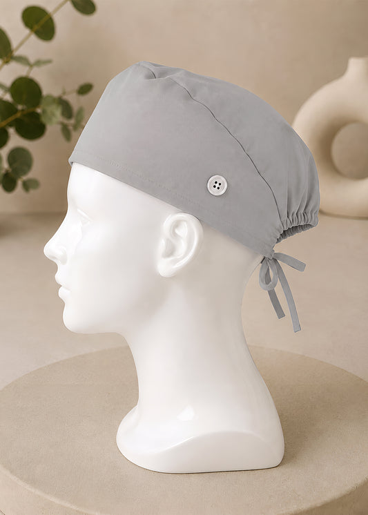 Grey Unisex Surgical Cap